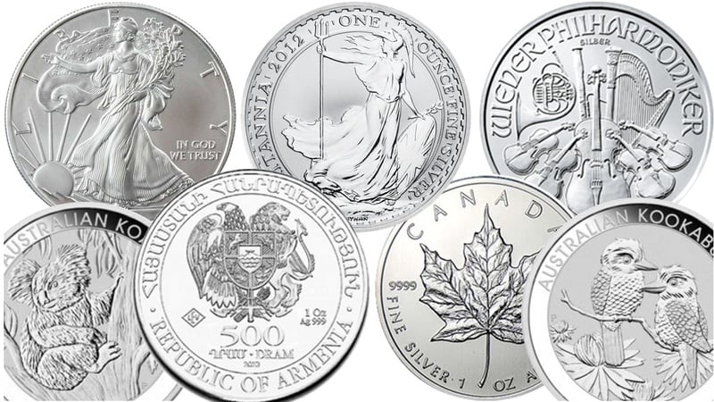 Silver Coins Best Value BullionByPost From 30.70