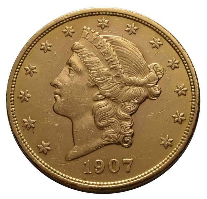 1907 20 Liberty Double Eagle Gold Coin From 2 909