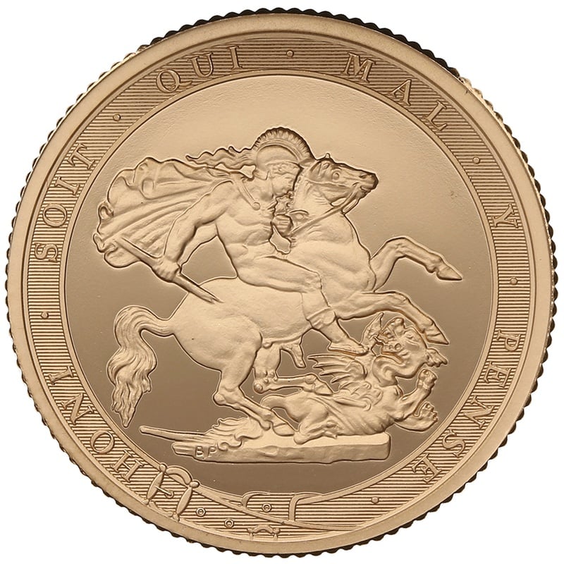 2017 Gold Proof PIEDFORT Sovereign - Elizabeth II 5th Head Boxed - $1,669