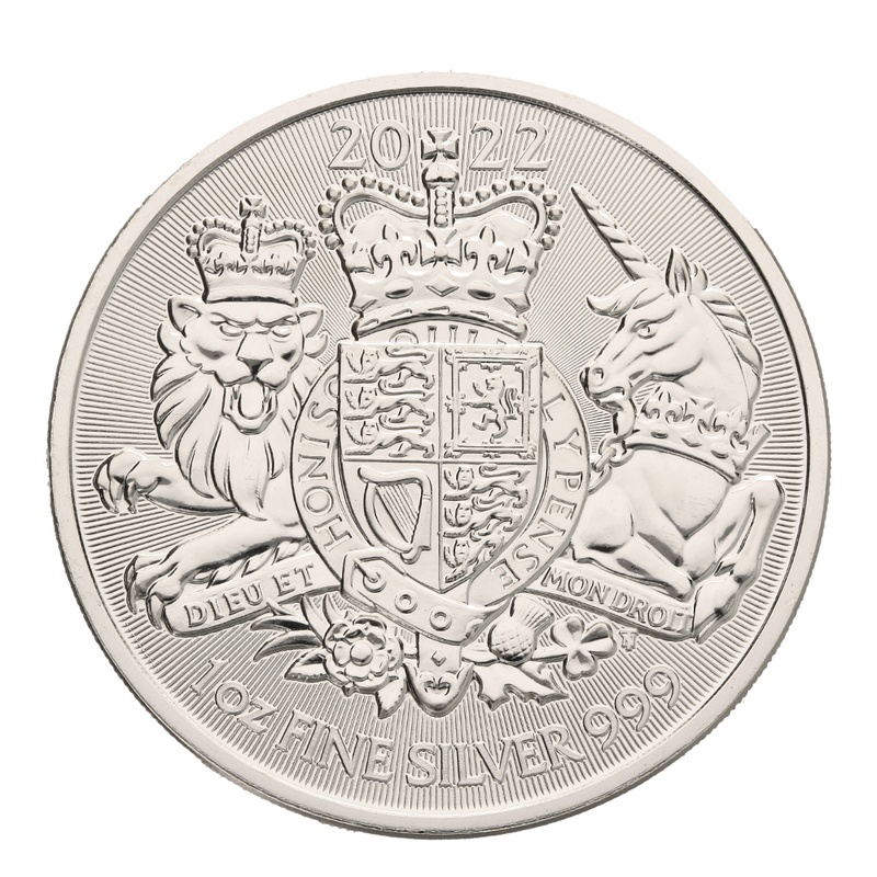 2022 1oz Royal Arms Silver Coin | BullionByPost - From $37.20