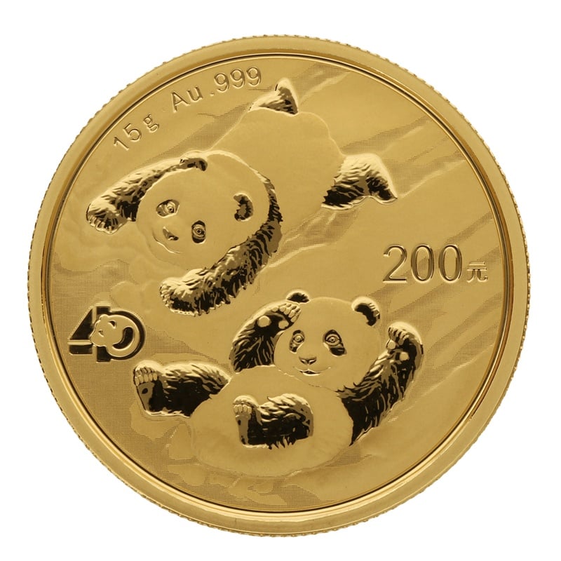 2022 Chinese Panda 15g Gold Coin BullionByPost From 1 344