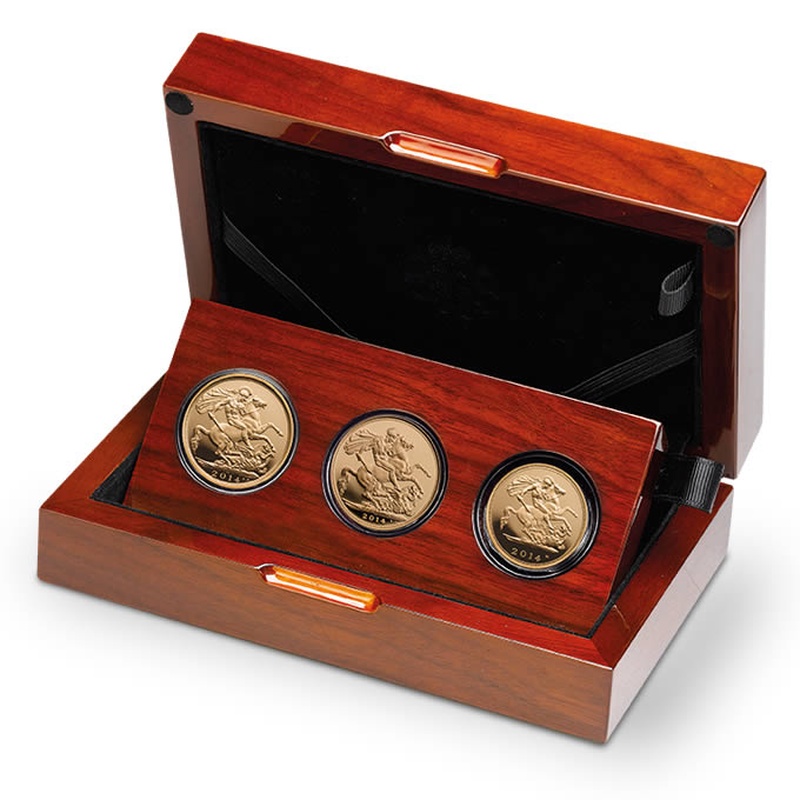 2014 Gold Proof Sovereign Three Coin Set - $2,872