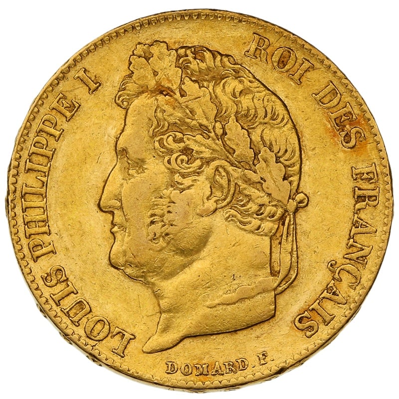 Buy 1839 Gold Twenty French Franc Coin | from BullionByPost - From $524.00