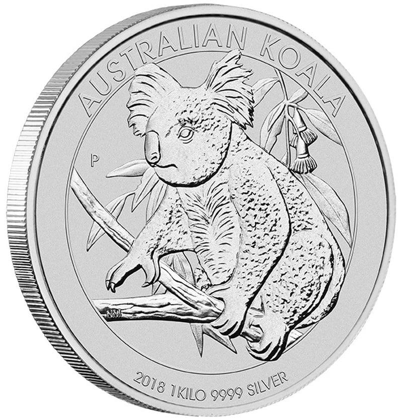 2018 1kg Silver Australian Koala - $878.20