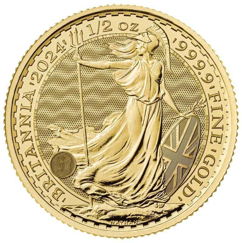 2024 1/2oz Gold Britannia Coin | BullionByPost - From $1,426