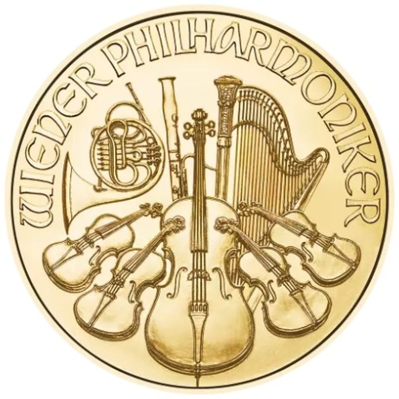 2025 1/25oz Austrian Gold Philharmonic Coin From 138.30