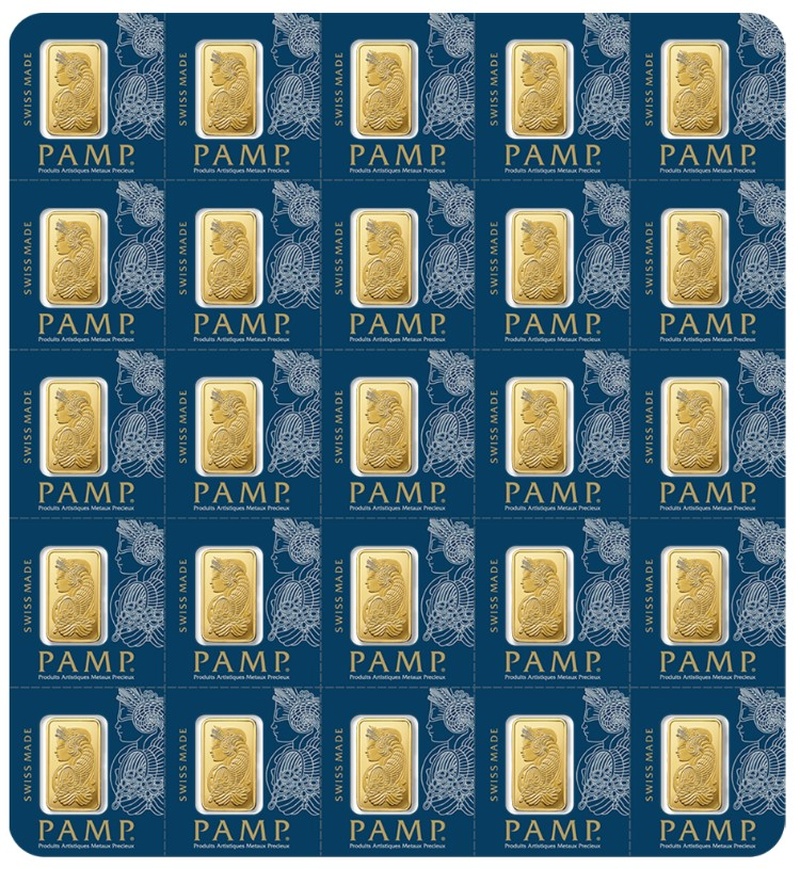 Lingote de oro 2,5 gramos de PAMP - The Gold House