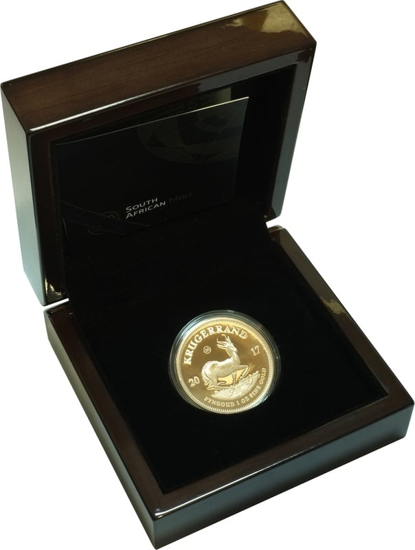 2017 1oz Gold Proof Krugerrand 50th Anniversary - Boxed with COA - $4,237