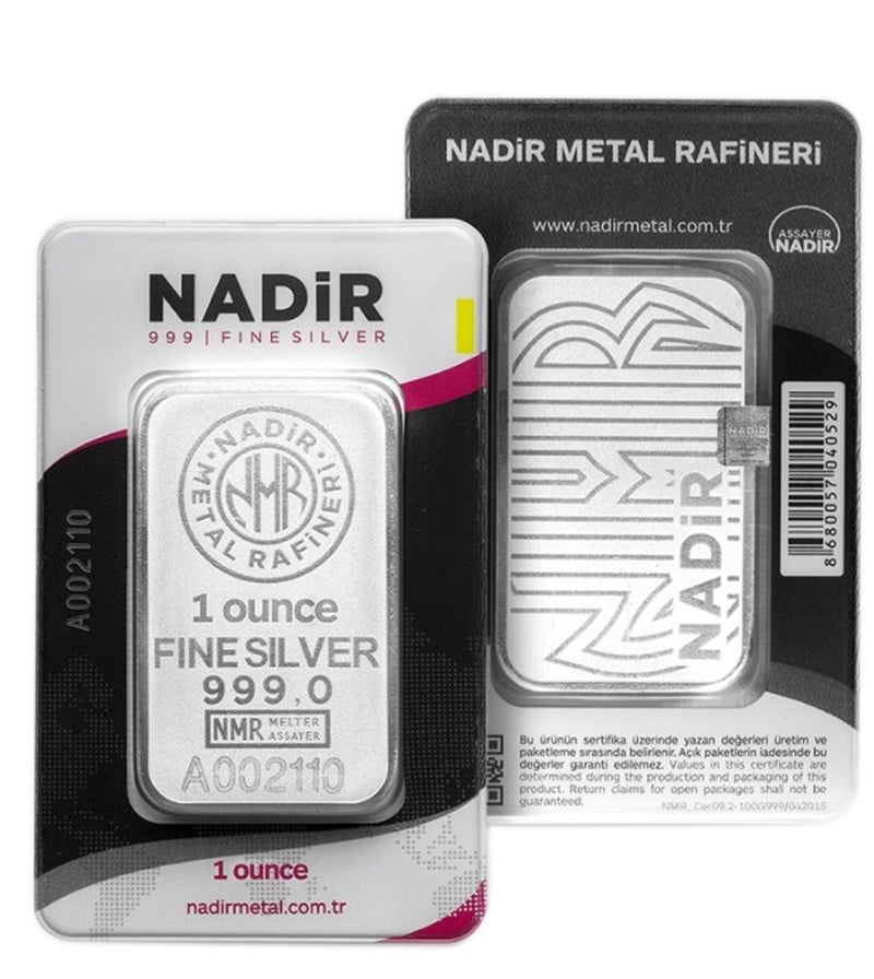 Nadir 1oz Silver Bar  BullionByPost - From $35.80